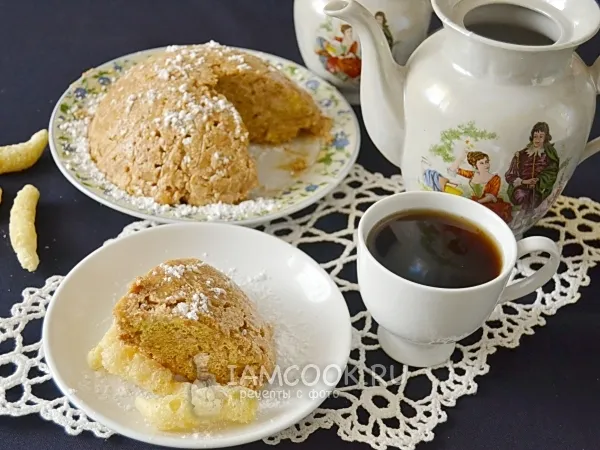 Фото блюда: Торт из кукурузных палочек со сгущенкой