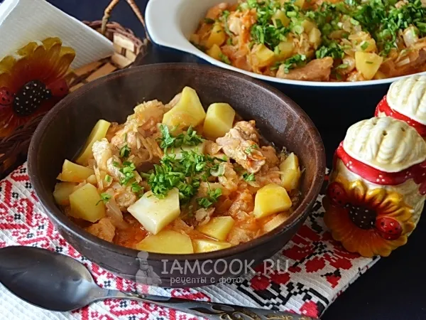 Фото блюда: Бигус из свежей капусты с картошкой