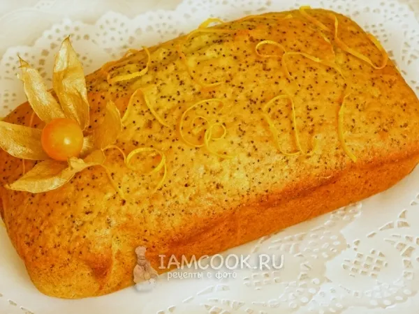 Фото блюда: Маково-апельсиновый кекс