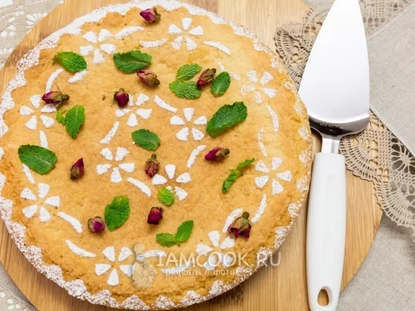 Фото блюда: Песочный пирог с лимонным курдом