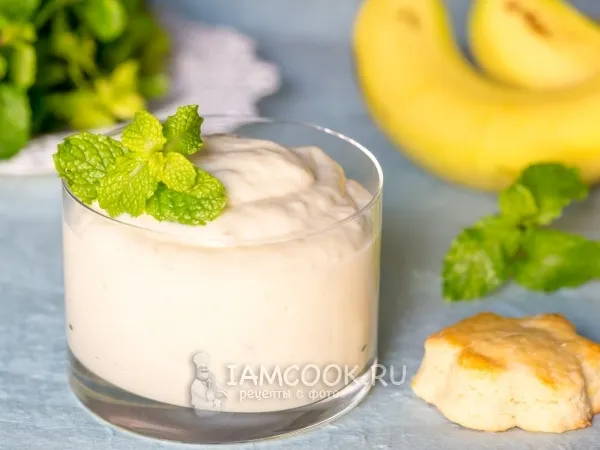 Фото блюда: Банановый крем со сгущенкой и сметаной