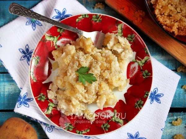 Фото блюда: Макароны с картошкой