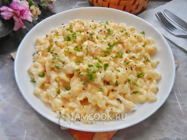 Фото блюда: Шпецле с сыром