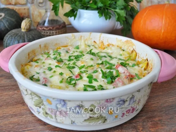 Фото блюда: Запеканка из тыквы с болгарским перцем