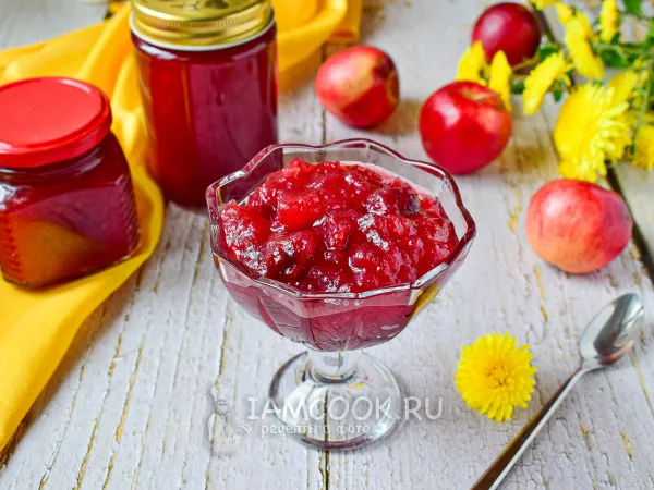 Фото блюда: Вишнево-яблочное варенье на зиму