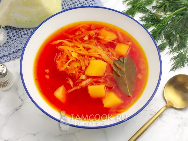 Фото блюда: Борщ со смальцем