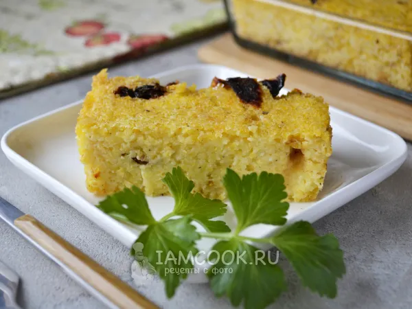 Фото блюда: Запеканка из кукурузной каши