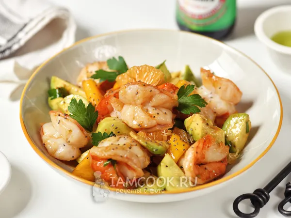 Фото блюда: Азиатский салат с креветками