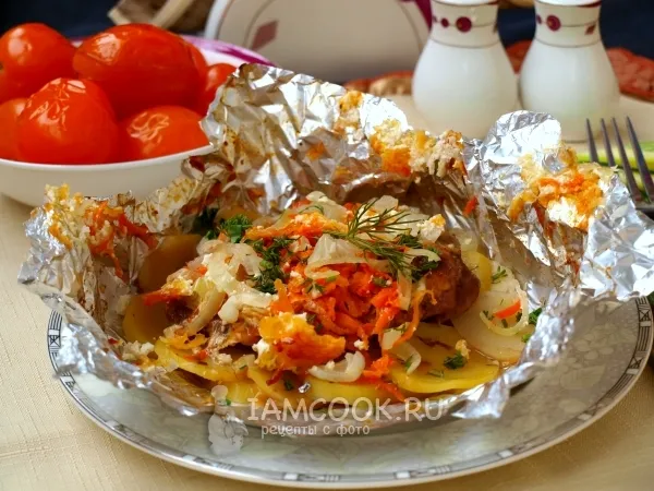 Фото блюда: Мясо по-французски в фольге в духовке