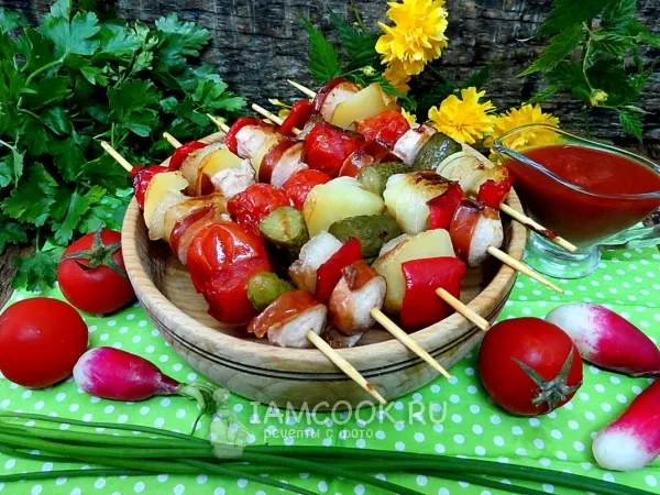 Фото блюда: Студенческий шашлык на сковороде