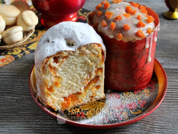 Фото блюда: Кулич с курагой