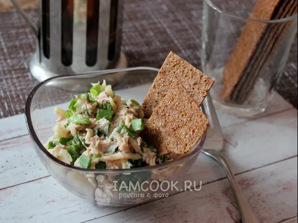 Фото блюда: Салат из паштета печени трески