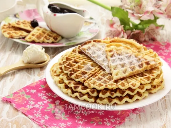 Фото блюда: Творожные вафли