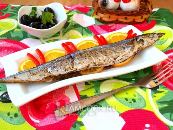 Фото блюда: Сайра в духовке (в фольге)