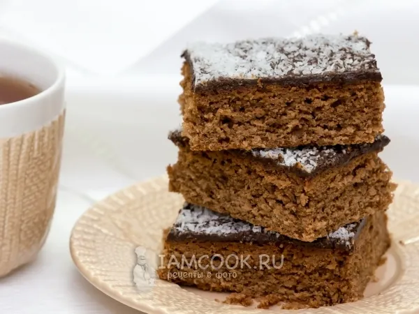 Фото блюда: Шоколадно-кокосовый пирог