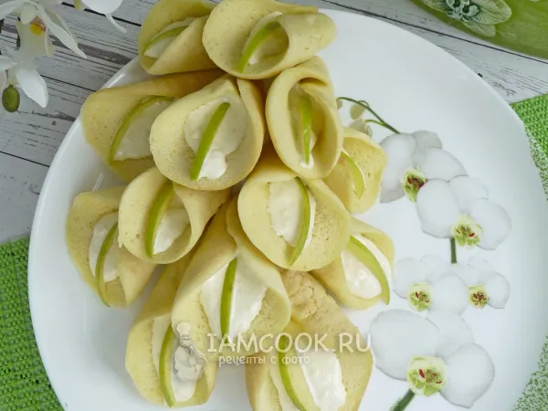 Фото блюда: Печенье «Каллы» с кремом «Рафаэлло»