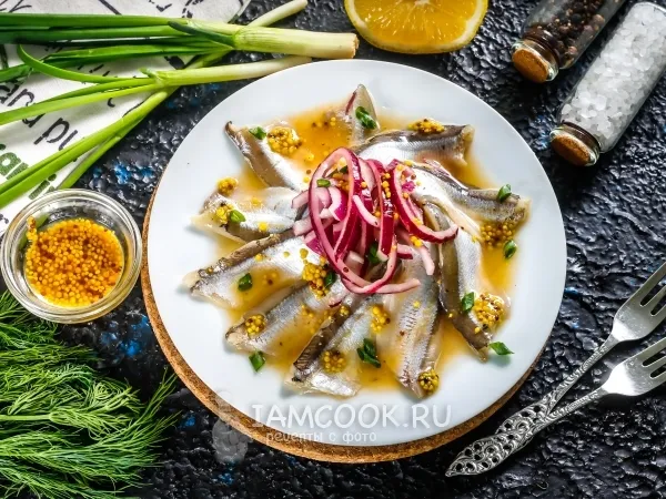 Фото блюда: Севиче из мойвы