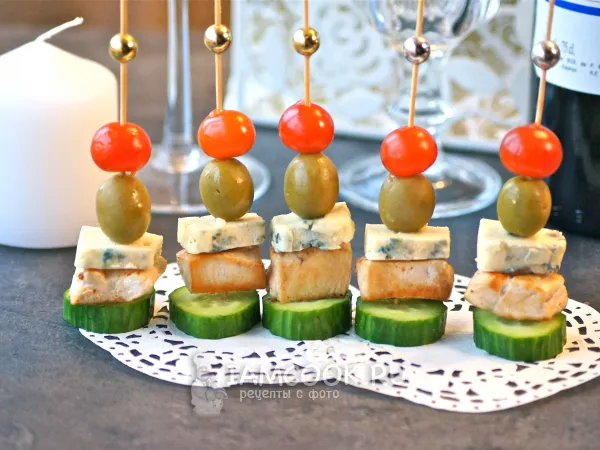 Фото блюда: Канапе с курицей