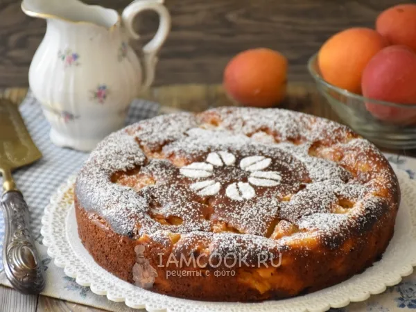 Фото блюда: Пирог с рикоттой и абрикосами