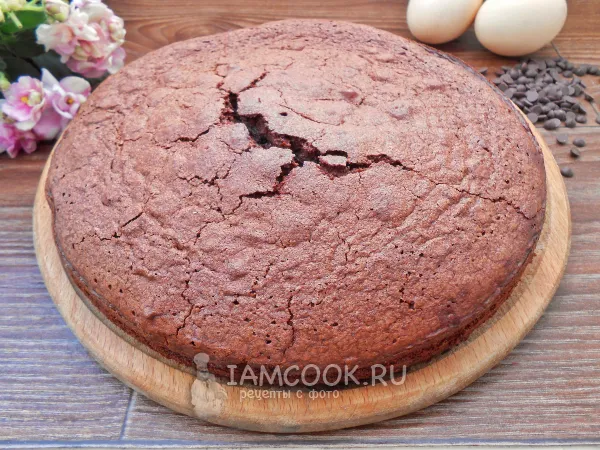 Фото блюда: Бисквит брауни (для торта)
