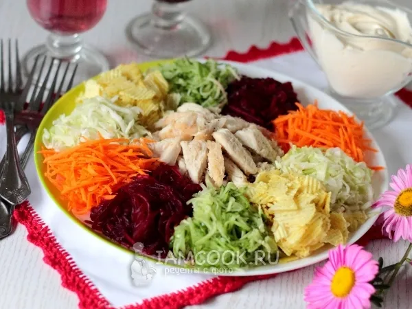 Фото блюда: Салат «Козел в огороде»