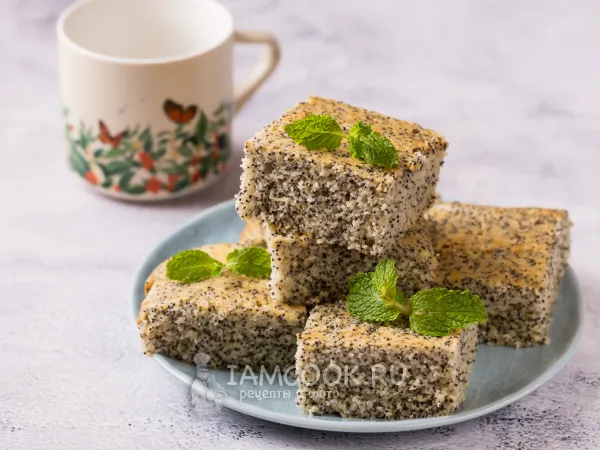 Фото блюда: Пирог с маком и манкой