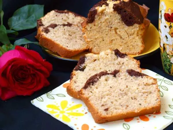 Фото блюда: Двухцветный кекс с фундуком