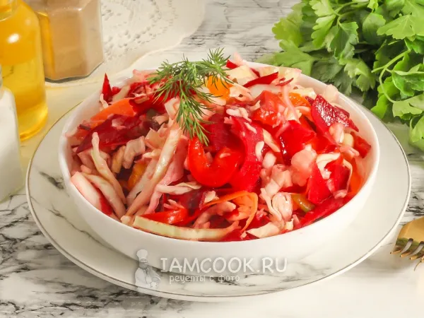 Фото блюда: Капуста «Провансаль» со свеклой