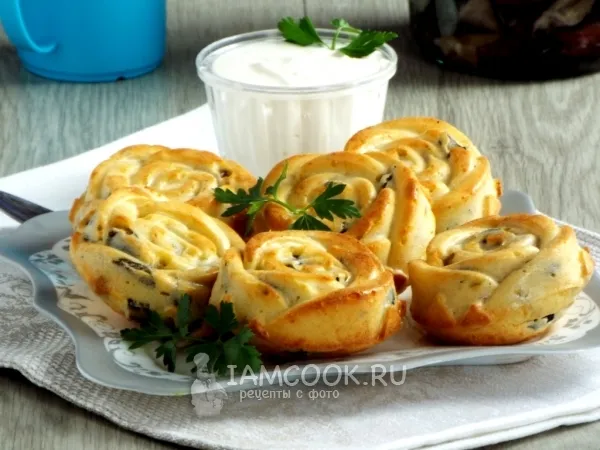 Фото блюда: Маффины с грибами