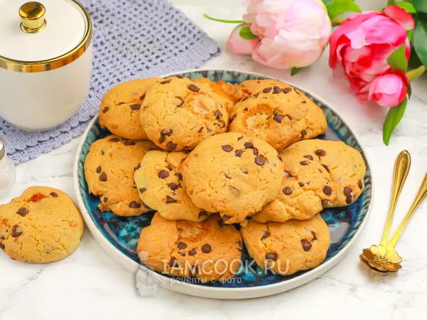 Фото блюда: Печенье с маршмеллоу и шоколадом