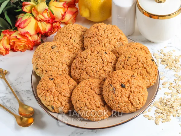 Фото блюда: Овсяное печенье с черносливом