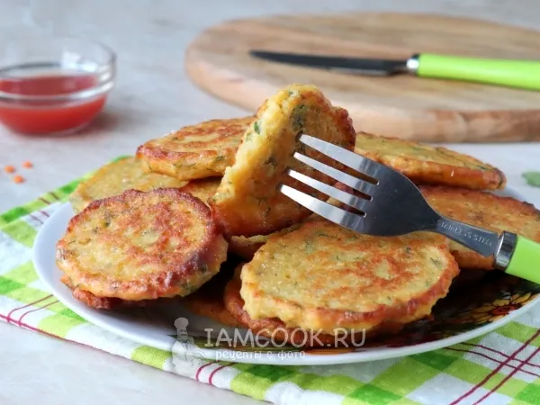 Фото блюда: Оладьи из чечевицы