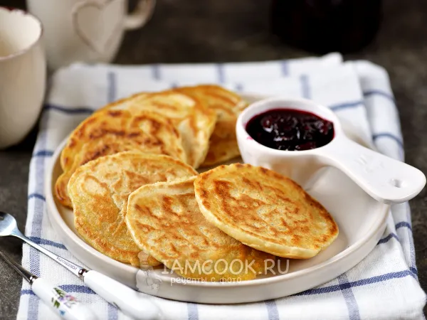 Фото блюда: Оладьи из манки на воде