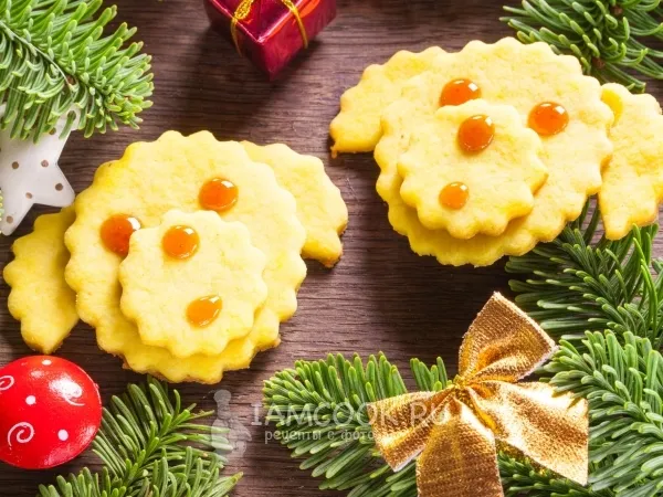 Фото блюда: Печенье на маргарине на год Собаки