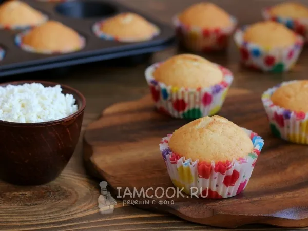 Фото блюда: Творожные капкейки