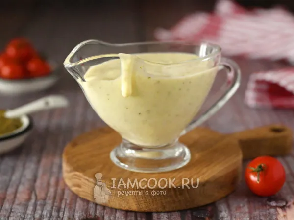 Фото блюда: Сливочный соус с песто