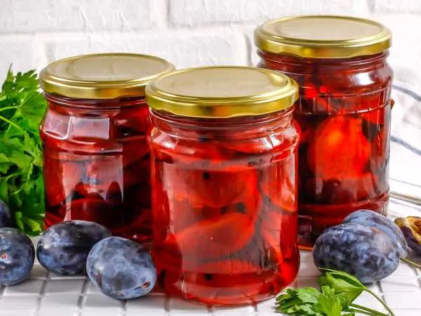 Фото блюда: Маринованные сливы без стерилизации на зиму