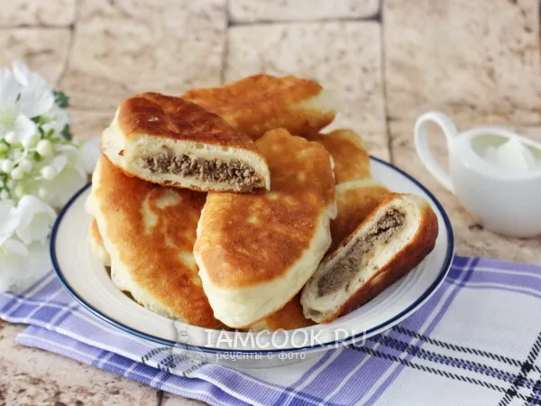 Фото блюда: Жареные пирожки с говяжьей печенью