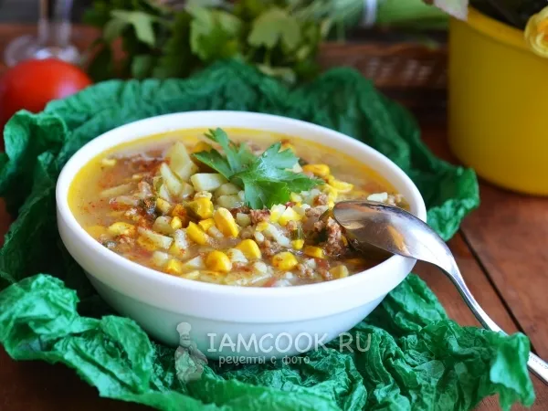 Фото блюда: Арабский суп с кукурузой