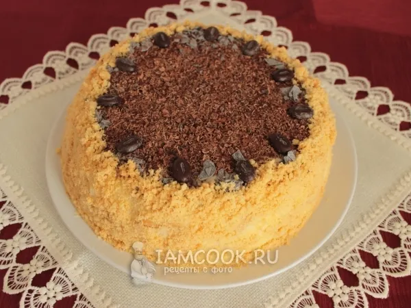 Фото блюда: Песочный торт с лимонным кремом