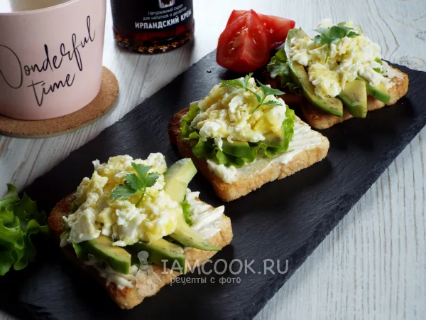 Фото блюда: Тосты с авокадо и яйцом