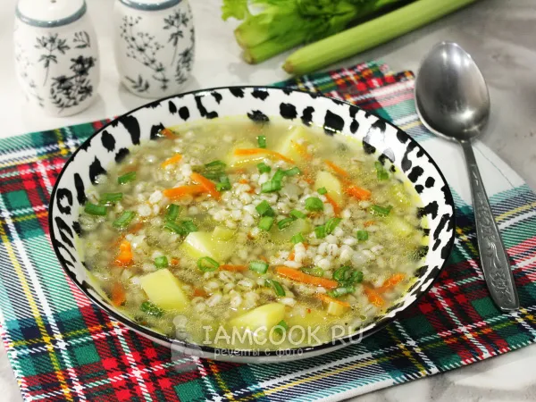 Фото блюда: Суп с сельдереем и перловкой