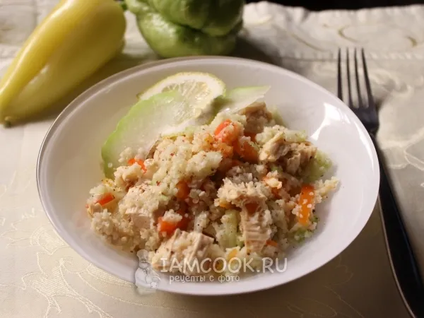 Фото блюда: Салат с булгуром и спаржей