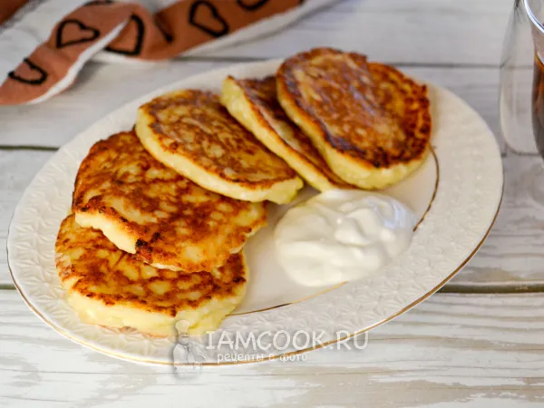 Фото блюда: Оладьи из творога и сметаны