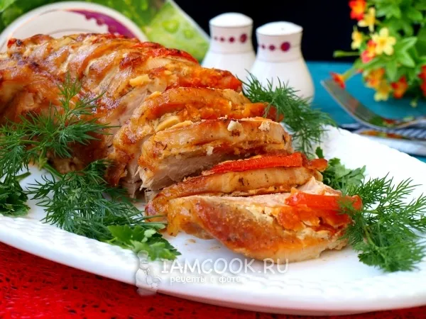 Фото блюда: Гармошка из свинины в духовке