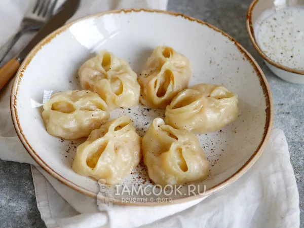 Фото блюда: Манты с рыбой и картошкой