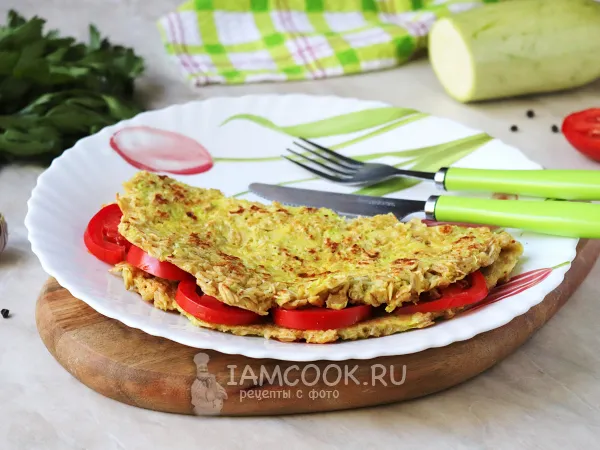 Фото блюда: Овсяноблин с кабачком