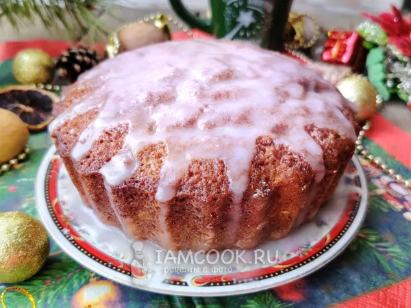 Фото блюда: Глазурь для рождественского кекса (+Рождественский кекс)