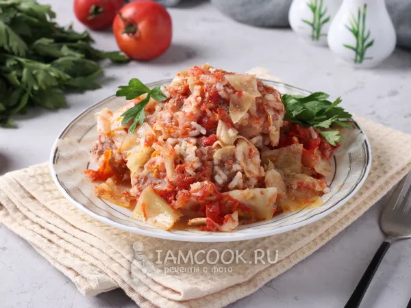 Фото блюда: Ленивые голубцы в казане