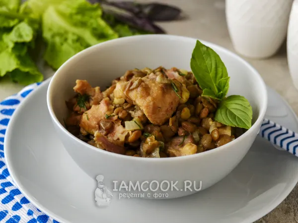 Фото блюда: Чечевица с тушенкой